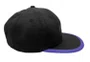 Boné Aba Reta Wats Six Panel Holografico - Preto/Roxo
