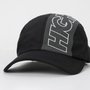 Boné High 4 Panel Outline Logo - Preto/Cinza