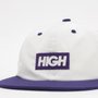 Boné High 6 Panel - Branco/Roxo