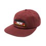 Boné High 6 Panel Burning - Vinho