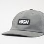 Boné High 6 Panel Logo - Cinza