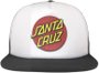 Boné Santa Cruz Trucker Classic Dot - Branco Preto