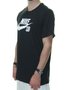 Camiseta Masculina Nike SB Logo Manga Curta - Preto