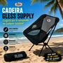 Cadeira de Praia Dobrável Gless Supply  Leve Resistente e Super Confortável