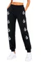 Calça de Moletinho Feminina Volcom Deadly Stone - Preto/Branco