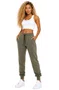 Calça de Moletom Feminina Loveboard Mini Heart -  Verde Mescla