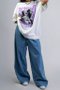 Calça Jeans Respect Baggy Reta Unissex - Azul Claro