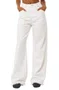 Calça Wide Leg Feminina Billabong Free Fall - Off White