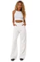 Calça Wide Leg Feminina Billabong Free Fall - Off White