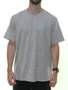 Camiseta Masculina Bazon Nano Logo Manga Curta Estampada - Cinza Mescla