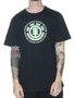 Camiseta Masculina Element Seal Manga Curta Estampada - Preto/Verde