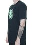 Camiseta Masculina Element Seal Manga Curta Estampada - Preto/Verde