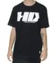 Camiseta Masculina HD Big Logo Manga Curta Estampada - Preto