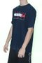 Camiseta Masculina HD Estamp Retro Manga Curta Estampada - Marinho