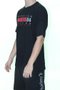 Camiseta Masculina HD Estamp Retro Manga Curta Estampada - Preto