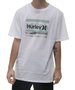 Camiseta Masculina Hurley Silk Pool Side Manga Curta Estampada - Branco