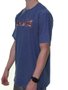 Camiseta Masculina Hurley Silk Rainbow Manga Curta - Azul