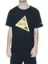 Camiseta Masculina New Era Extra Fresh Triangle Loslak Manga Curta Estampado - Preto