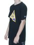 Camiseta Masculina New Era Extra Fresh Triangle Loslak Manga Curta Estampado - Preto