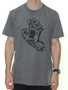 Camiseta Masculino Santa Cruz Screming Hand 1 Manga Curta - Chumbo Mesclado