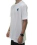 Camiseta Masculina Santa Cruz Screming Hand Chest Manga Curta Estampada - Branco