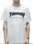 Camiseta Masculina Thrasher Skate Mag Manga Curta Estampada - Branco