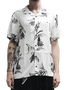 Camisa De Botão Freesurf Draw Manga Curta Estampada - Branco