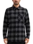 Camisa De Botão Masculina Freesurf Buffalo - Preto/Cinza