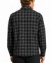 Camisa De Botão Masculina Plano C Flanela Manga Longa - Preto/Cinza
