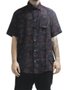 Camisa De Botão Masculina South To South Palms De ChicoBento Manga Curta Estampada - Preto