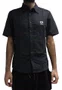 Camisa De Botão Masculina Wats Mazzuchini Manga Curta Estampada - Preto