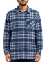 Camisa Flanela Masculina Freesurf Heavy - Azul/Branco