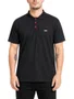 Camisa Gola Polo Masculina Nugget Manga Curta Estampad - Preto