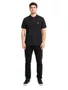 Camisa Gola Polo Masculina Nugget Manga Curta Estampad - Preto