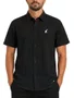 Camisa Masculina LRG 47 Woven Manga Curta Estampada - Preto