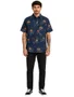 Camisa Masculina Rip Curl SWC Banksia S/S Shirt Washed Manga Curta Estampada - Sortida