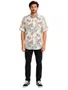Camisa Masculina South To South Basica Manga Curta Estampada - Off White