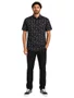 Camisa Masculina South To South Islands Manga Curta Estampada - Preto