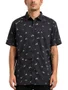 Camisa Masculina Vissla Radical Eco Manga Curta Estampada - Preto