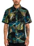Camisa Masculina Volcom M/C Hall Pass IMP Manga Curta Estampada - Sortida