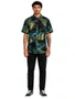 Camisa Masculina Volcom M/C Hall Pass IMP Manga Curta Estampada - Sortida