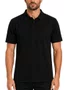 Camisa Polo Masculina Freesurf Logo Manga Curta Estampada - Preto