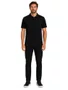 Camisa Polo Masculina Freesurf Logo Manga Curta Estampada - Preto
