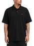 Camisa Polo Masculina Quiksilver Pyquet Manga Curta Estampada - Preto