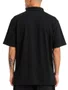 Camisa Polo Masculina Quiksilver Pyquet Manga Curta Estampada - Preto