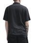 Camisa Polo Masculina Rusty Essential Manga Curta Estampada - Preto