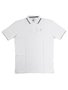 Camisa Polo Plano C Piquet Retlinia Manga Curta Estampada - Branco