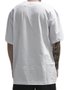 Camiseta Big Masculina Diamond Box Logo Manga Curta Estampada - Branco