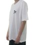 Camiseta Big Masculina Grow Logo Manga Curta Estampada - Branco