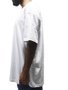 Camiseta Big Masculina Mini Script Manga Curta Estampada - Branco